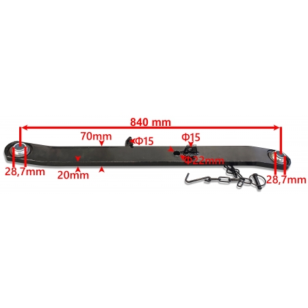 MOCNE CIĘGŁO DOLNE BELKA 840 mm PRAWE C-330 C330
